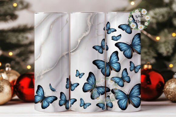 Blue Butterfly Marble Tumbler Wrap Review
