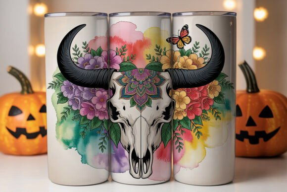 Boho Bull Skull Mandala Tumbler Wrap Review