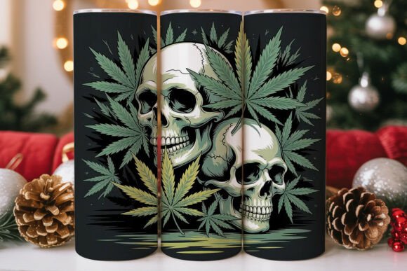 Cannabis Skull Tumbler Wrap Design Review