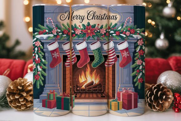 Cozy Christmas Fireplace Tumbler Wrap Review