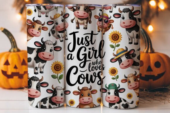 Cute Cow Tumbler Wrap Design Review