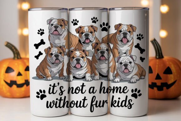 English Bulldog Fur Kids Tumbler Embroidery Review