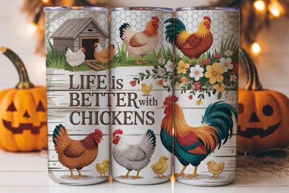 Farmhouse Chickens Tumbler Wrap Review
