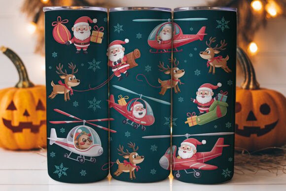 Flying Santa Christmas Tumbler Wrap Review