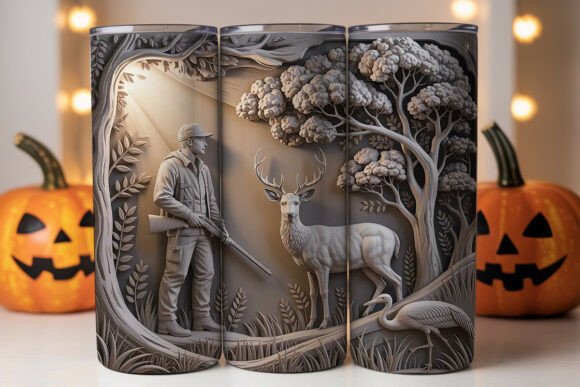 Hunter and Deer Tumbler Wrap Design Review