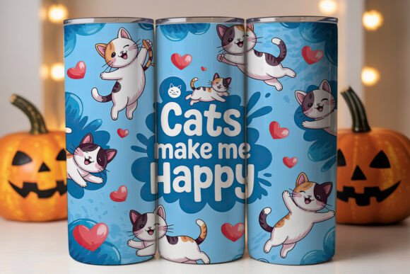Kawaii Cats 20oz Tumbler Wrap Review