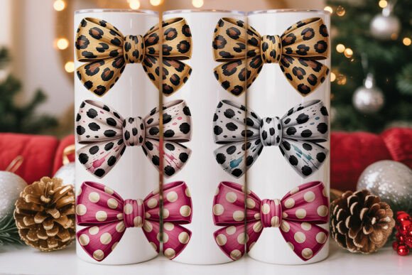 Leopard Dalmatian Pink Bows Tumbler Wrap Design Review