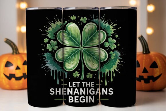 Lucky Shamrock Shenanigans Tumbler Wrap