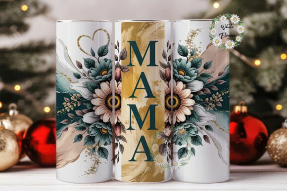 Mama Floral Tumbler Wrap 20oz Embroidery Review