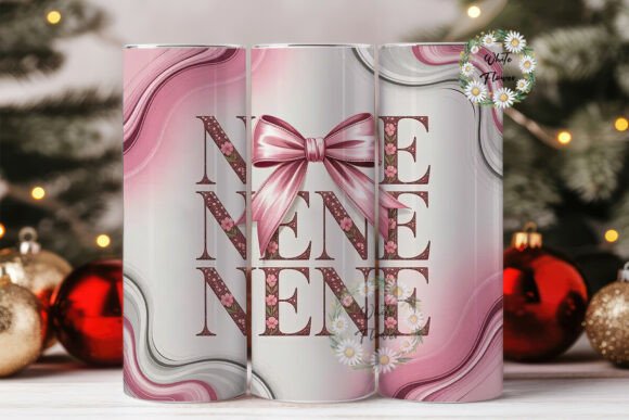 Nene Pink Bow 20oz Tumbler Wrap