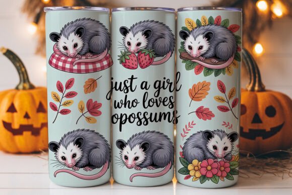 Opossum Lover 20oz Tumbler Wrap