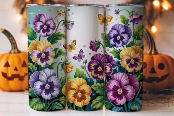 Pansy Butterfly Garden Tumbler Wrap Review