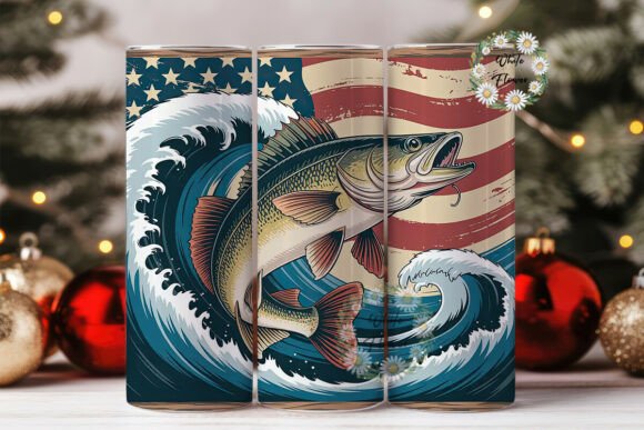 Patriotic Walleye Fishing Tumbler Wrap Review