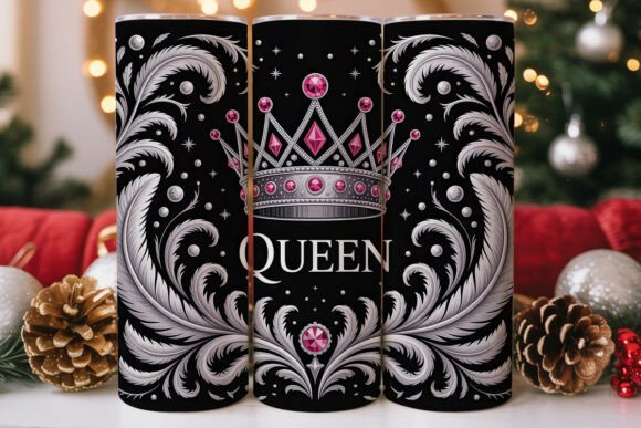 Pink Crown Queen Tumbler Wrap Design Review