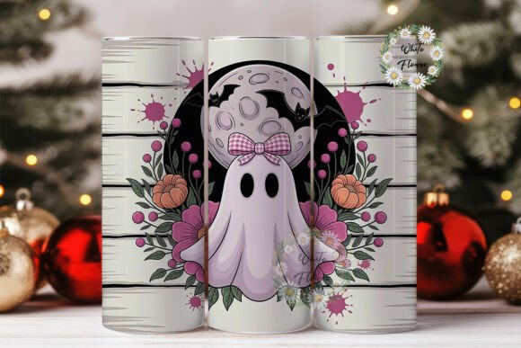 Pink Halloween Ghost Tumbler Wrap Review