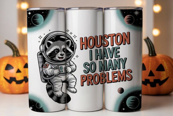 Raccoon Astronaut Tumbler Wrap Design Review