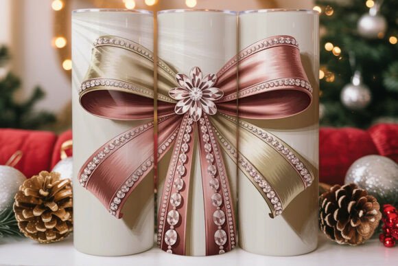 Rose Gold Diamond Bow Tumbler Wrap Design Review