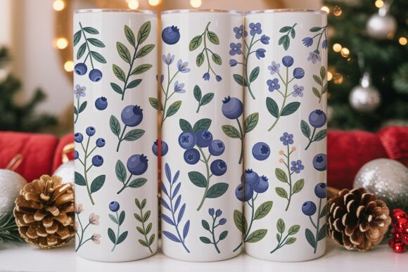 Watercolor Blueberry Floral Tumbler Wrap Review